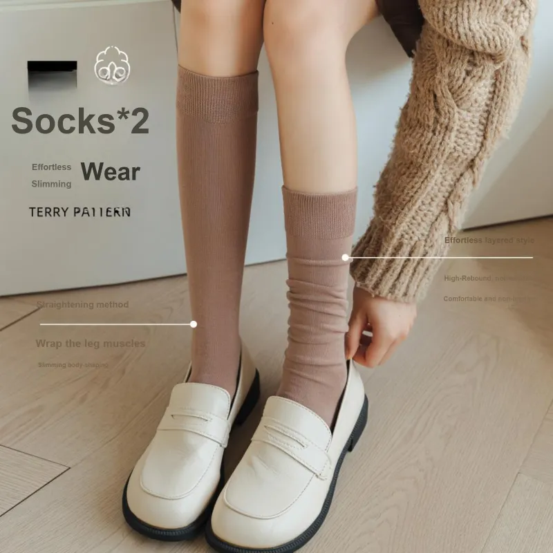 XXLLG Knee High Socks Women's 3 Pack-6