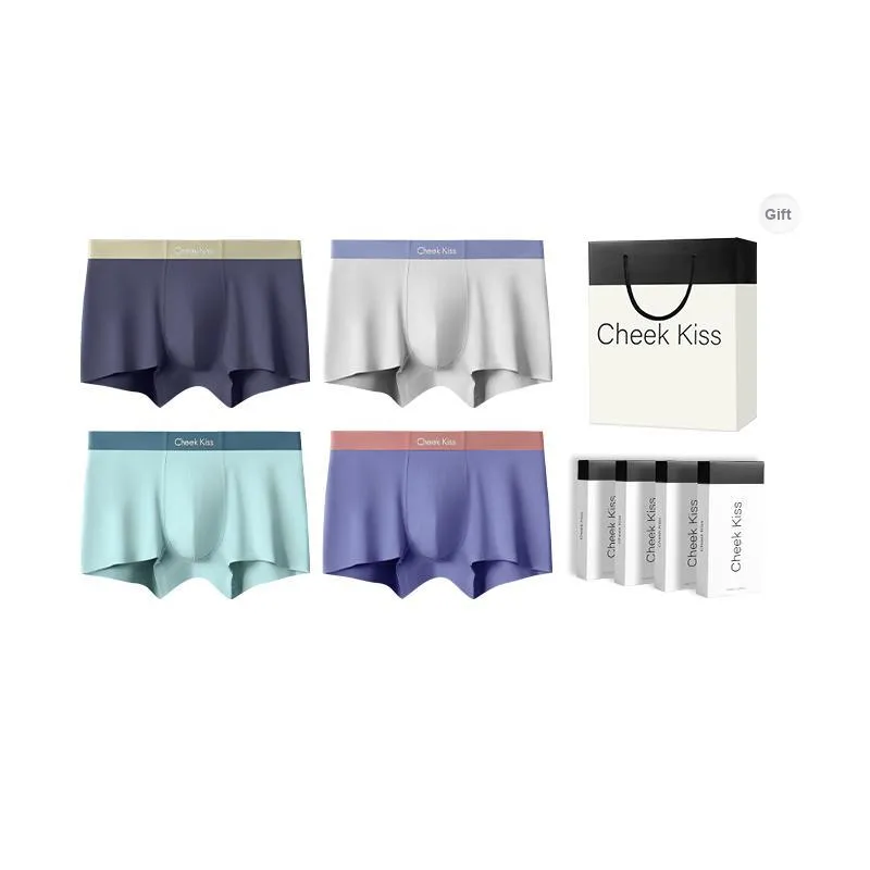Cheekkiss Underwear Gift Box Men's Comfortable Seamless Boxer Briefs Premium Packaging-16
