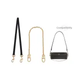 1.1 Black Gold Buckle 65cm+Gold Decorative Chain 40cm