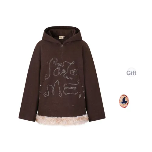 Saotome Темно-коричневый + Бесплатный значок Подходит для 10° 20° Женские Свитшоты