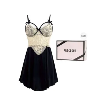 OEING Nightgown Women's Gift Box Set Black