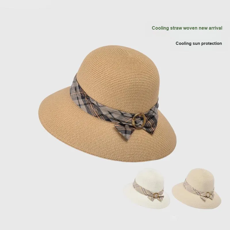 Cgediao Paper Reed Bucket Hats Women's-5