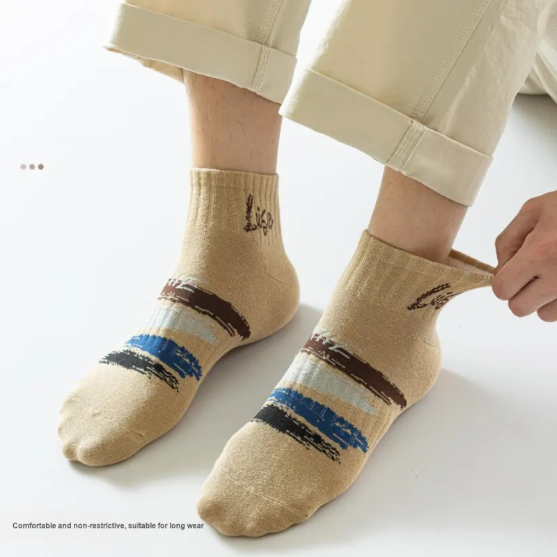 MIIOW Ankle Socks Unisex 5 Pack Mixed Color-4