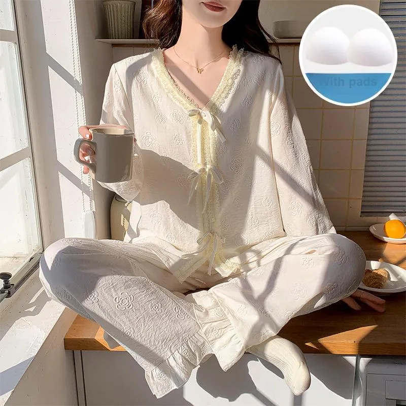 Sleeping Beauty Pajama Set Women's Apricot-1