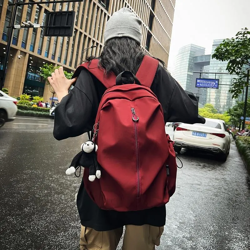 KAMLUI Nylon Backpack Regular Unisex Ecru/Black/Burgundy/Khaki-16