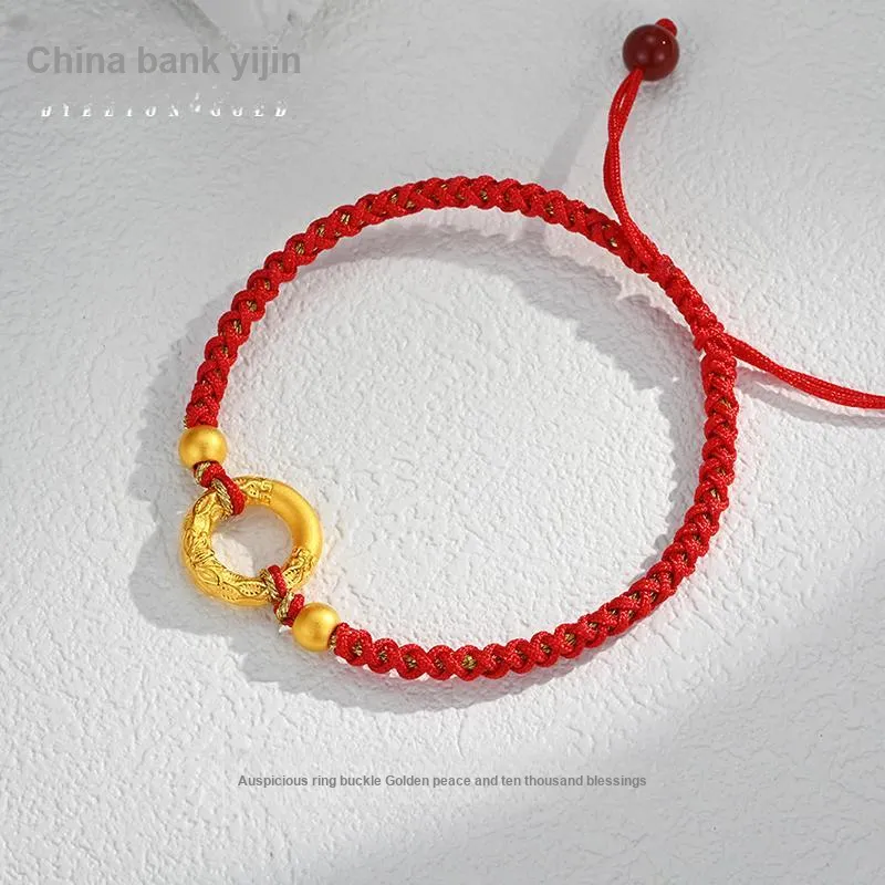 ZHONGYINYIJIN Gold Bracelet Unisex-2