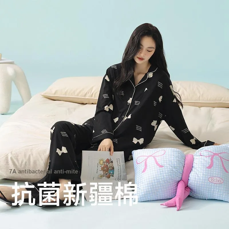 Qin Jing Pajama Set Women's Black-1