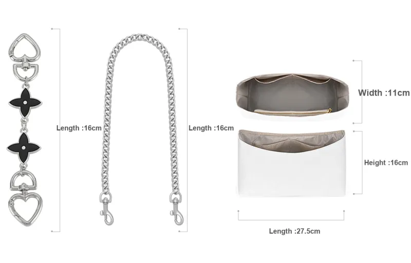 Lan Bao Fan DuPont Paper Bag Accessory Women's Silver-1