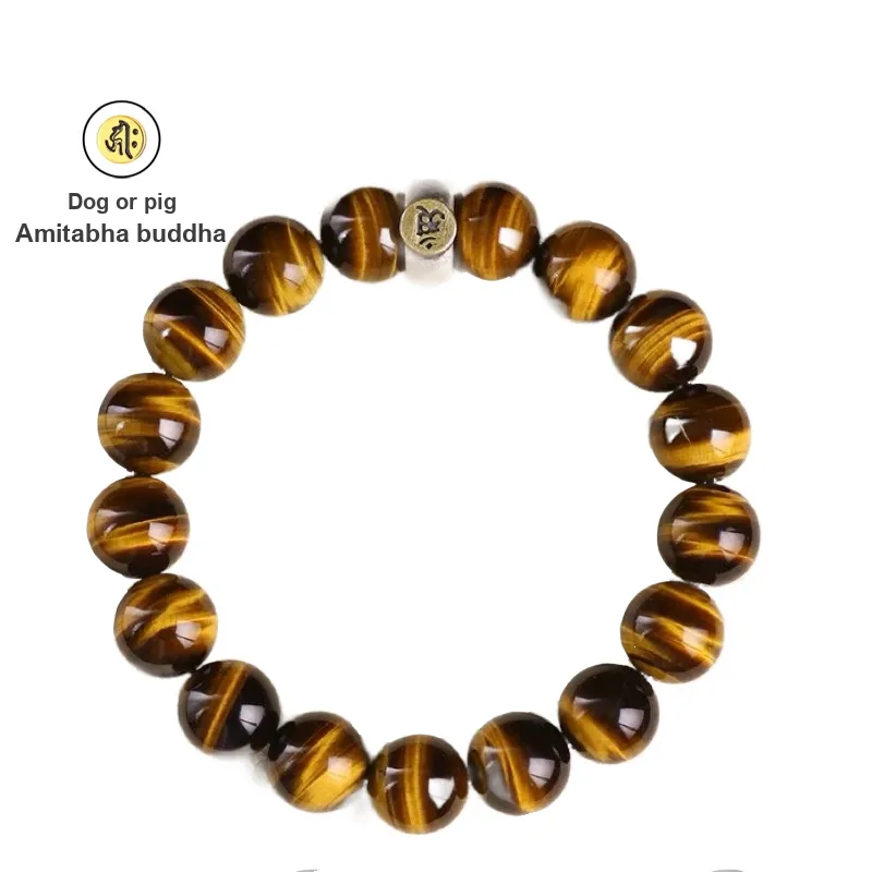 Harf Tiger's Eye Stone Bracelets Unisex-19