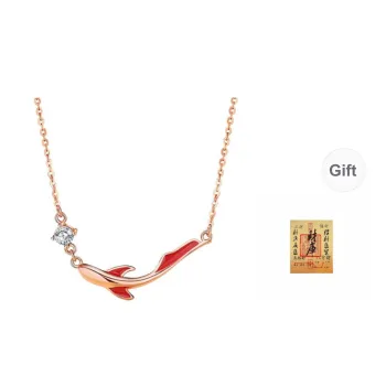 GLOIRE S925 Silver Necklaces Women's Rose Gold