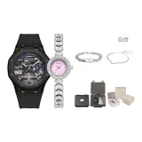 Black Mechanical+Peach Pink[Bracelet Clothing Sets]
