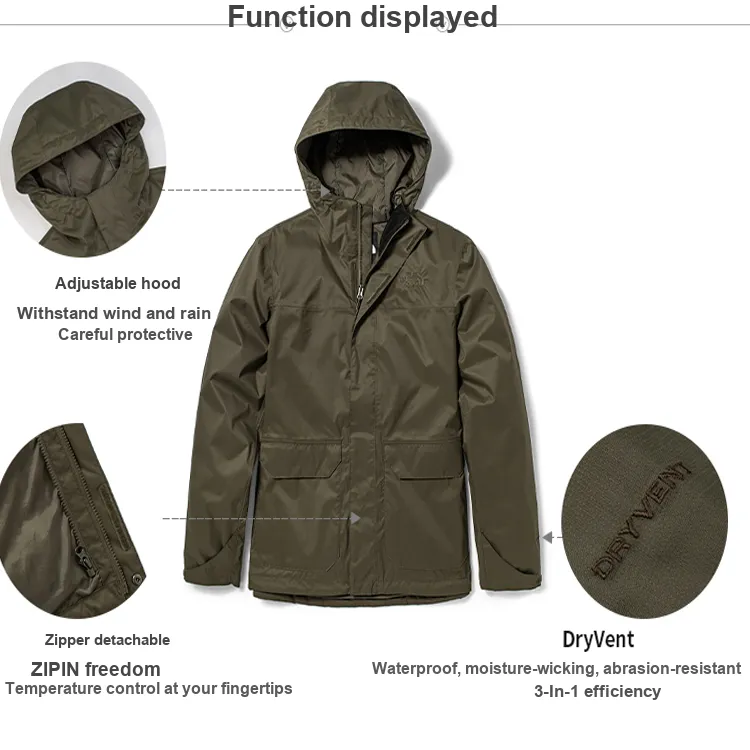 THE NORTH FACE Windbreaker Jackets Men Army Green-5
