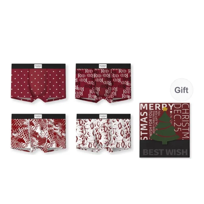 Qiao Ni Tong Underwear Gift Boxes Men's Combo Set-5
