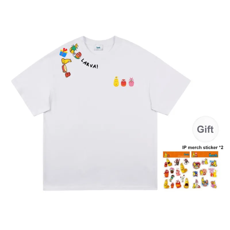 COMIC LARVA T Shirts Unisex-0