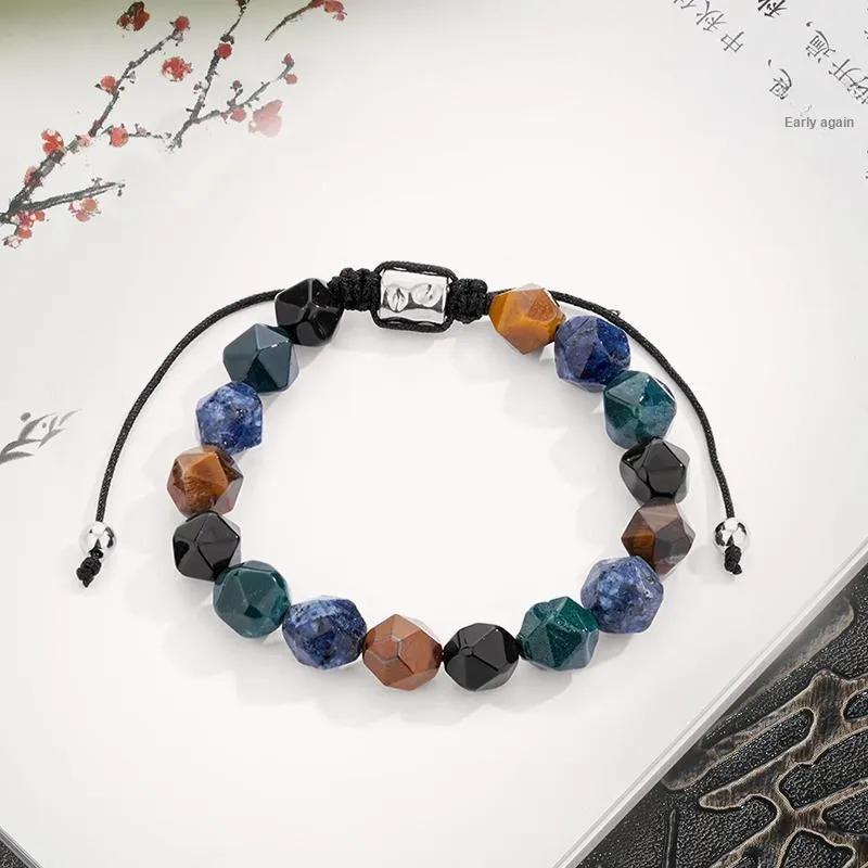 ZOKS Tiger's Eye Stone Jade Bracelets Women's-5