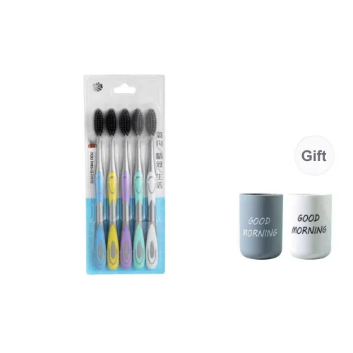 QINXIANG Soft Bristle Toothbrush Couple For Home Use, Super Fine And Super Soft, Deep Cleaning, Family Pack Combo Set