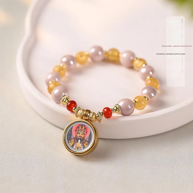 HANCANG Colored Glaze Bracelets Women's-6