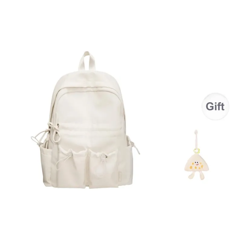 KAMLUI Nylon Backpack Regular Unisex Black/White/Pink/Yellow/Blue-7