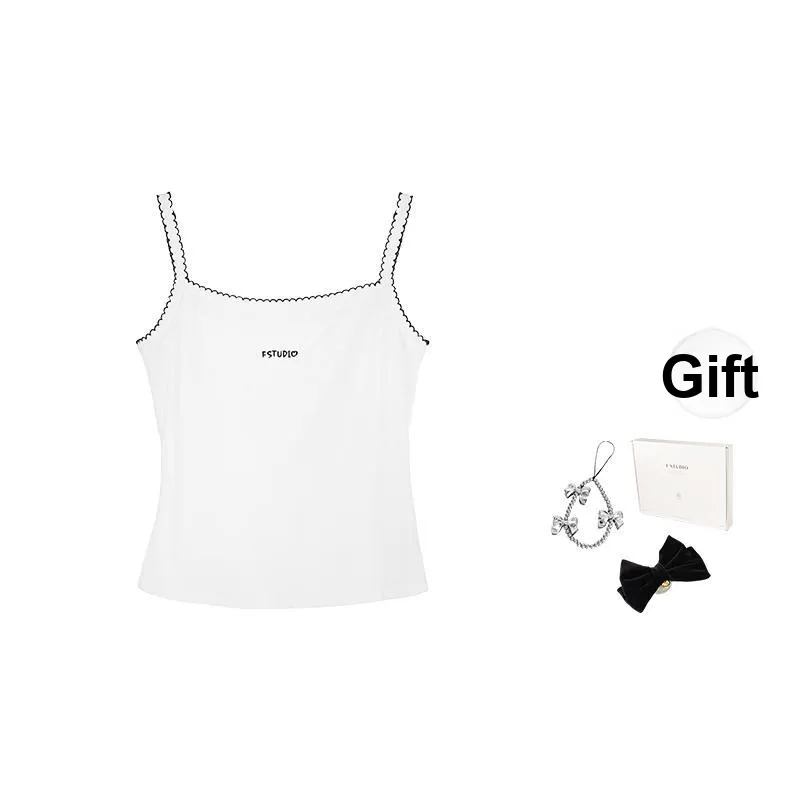 Fstudio Korean Style Petite Commute Layered Camisole Women's White