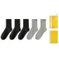 [5 Pack]3 Black+2 Light Gray