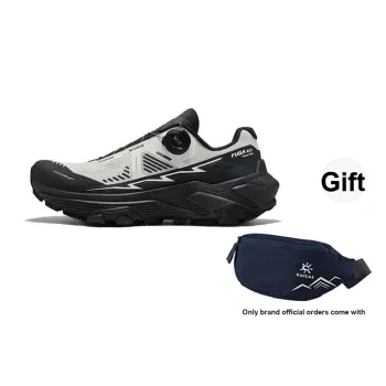 KAILAS FUGA EX3 BOA Low Top Superior Traction Running Shoes Men's Unbleached Original Color/Ink Black