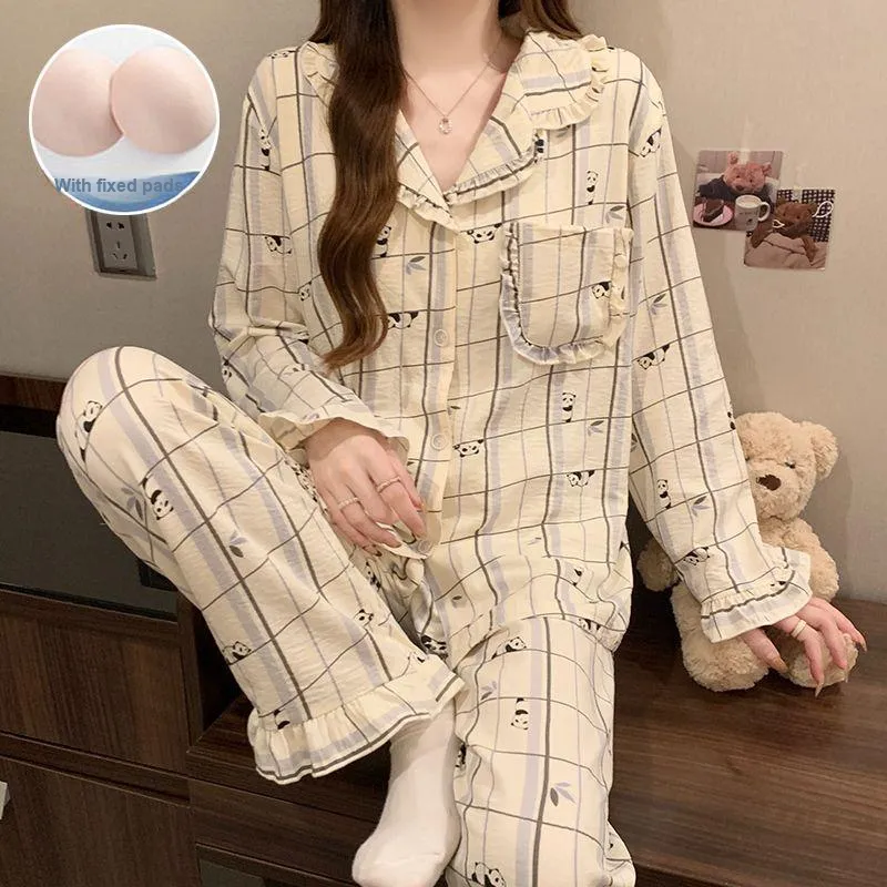 Ta Yan Pajama Set Women's Apricot-3