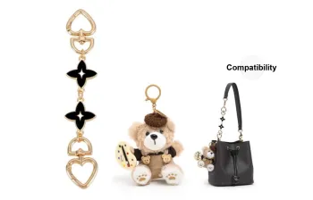Lan Bao Fan Alloy Bag Accessory Unisex Gold