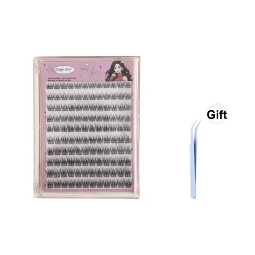 Gege Bear Широкий Основа Рыбка Ласточкин хвост Накладные ресницы Натуральный Увеличивающий Стиль