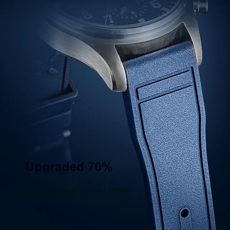 IStrap Global Compatibility Watch Band 120+80mm Rubber Material-5