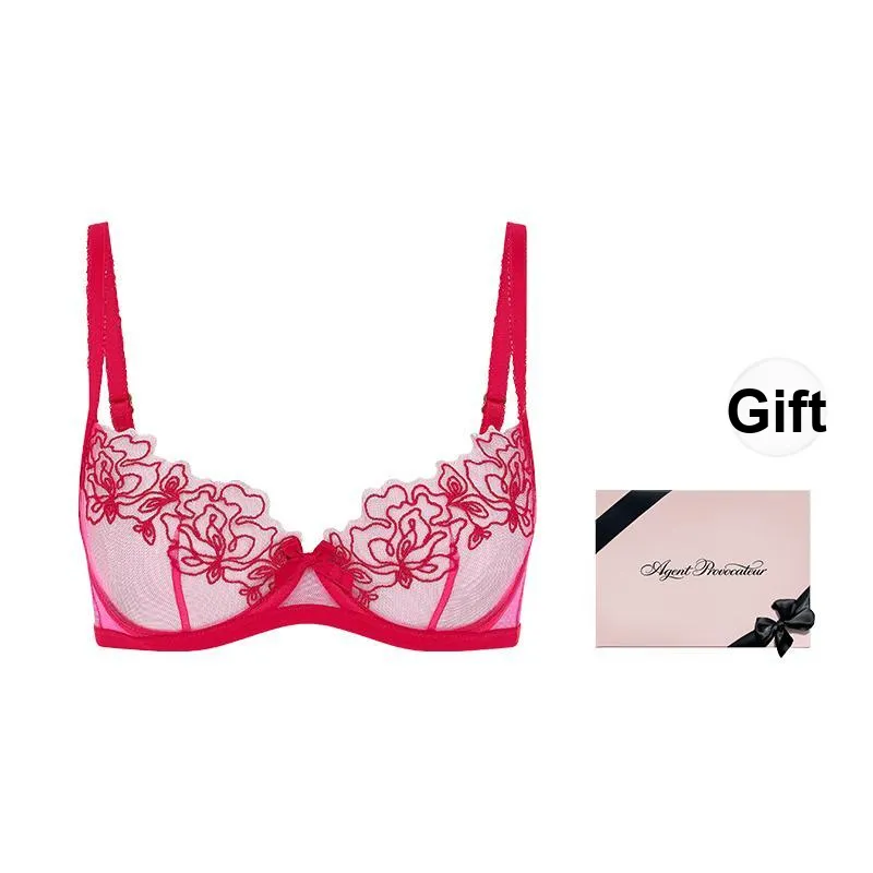Agent Provocateur Lindie Floral-embroidered Underwire Bra