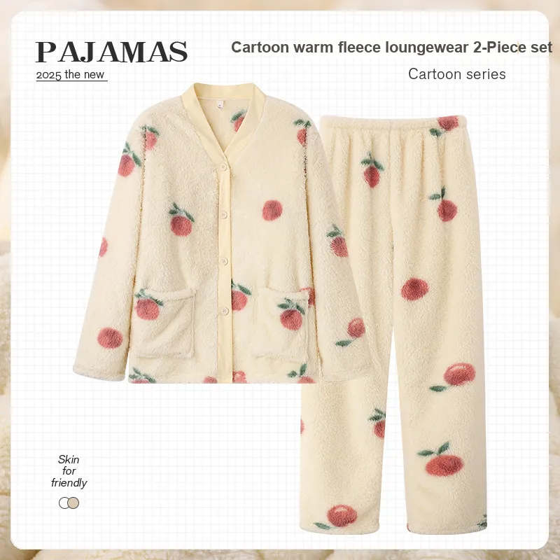 O'MESIK Pajama Set Women's Apricot-1