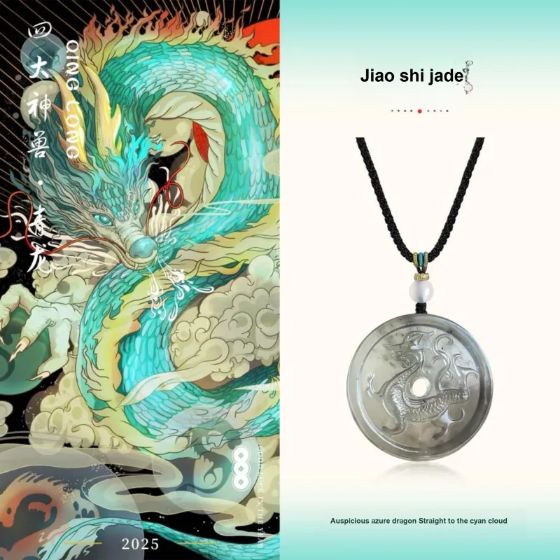 JIAOSHIYU Serpentine Jade Necklaces Unisex-1