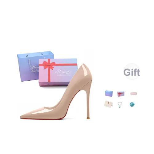 Take The Qin Узкий каблук Высокие каблуки 10 см 8 см 6 см Женские Черный Набор в подарочной коробке