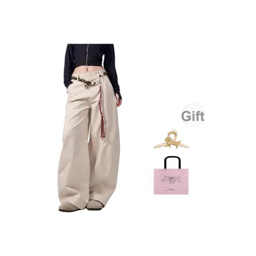 EVPGB Абрикос Женские Повседневные Брюки