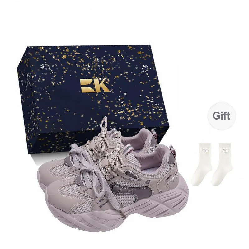 Boldi Kuki Slip Resistant, Height Increasing, And Breathable Low Top Chunky Sneakers Women's-0