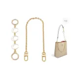 (Gold-Tone) White Moon Extender Chain+Decorative Chain 40cm