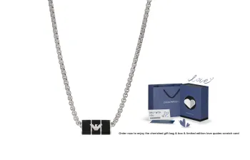 EMPORIO ARMANI Stainless Steel Necklaces Men's Silver