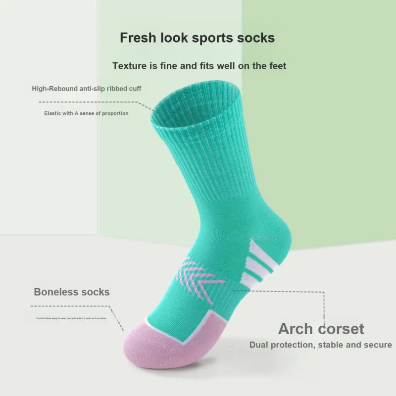 Reebok Mid Calf Socks Unisex 5 Pack Mixed Color-1