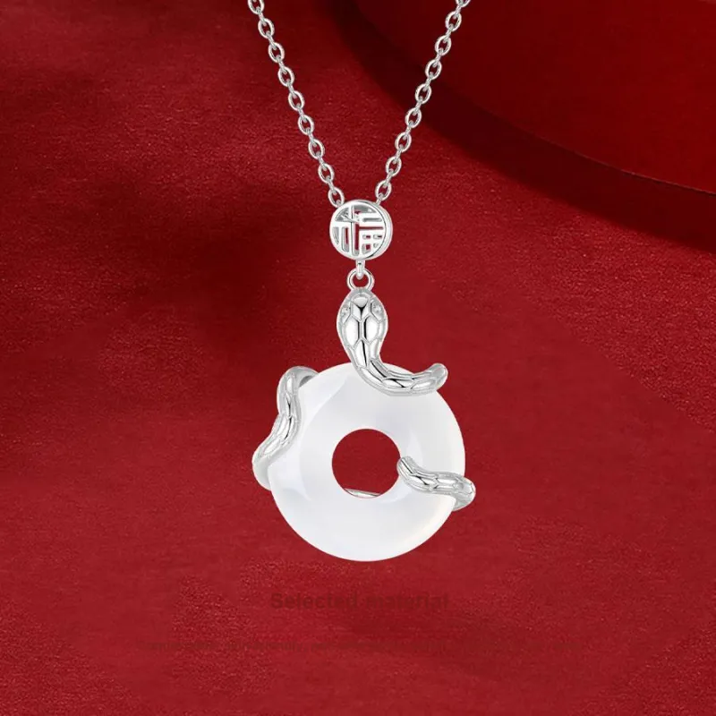 Master Kim Chalcedony Necklaces Unisex-2