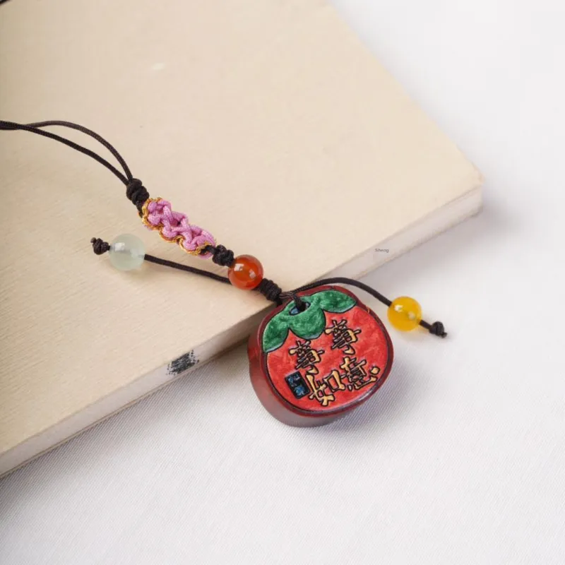 FANGYUANXIAOFU Pterocarpus Pendants Unisex-3
