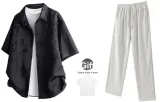 Black+White[Comes with White T-Shirt]