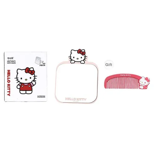 ALL SERIES x Sanrio Cartoon Metal Table Mirror High Definition Imaging Includes Metal Comb