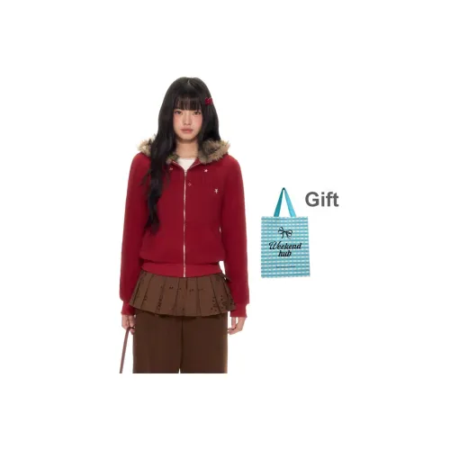 WEEKEND HUB Cropped Длинный рукав Свитшот Женский