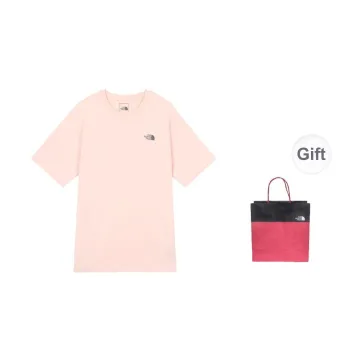 THE NORTH FACE T-Shirt Shopping Bag Included Unisex Pink