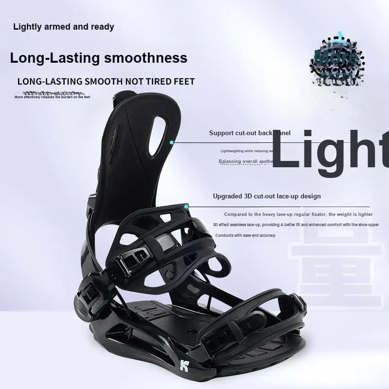 KUFUN Single Snowboard Ski Bindings Unisex-1