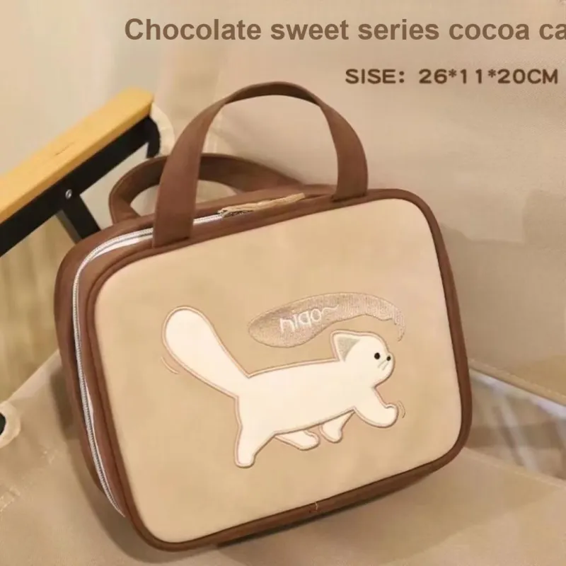 LUTEDAN Storage Bags Brown Cocoa Cat Gray Dirty Cat-1