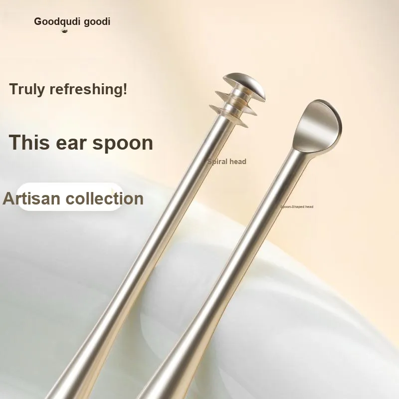 Goodgudi High Quality Dual Head Ear Pickers Round And Gentle Ear Digging Tool Set For Ear Cleaning And Ear Wax Removal-6