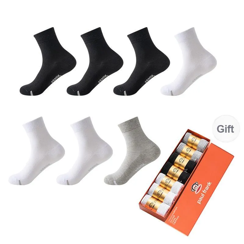 PAUL FRANK Mid Calf Socks Unisex Gift Box 7 Double Packs-5