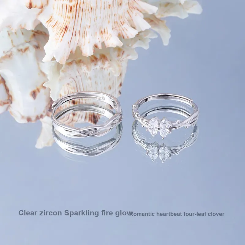 FOREVER MELODY 999 Fine Silver Rings Unisex-2