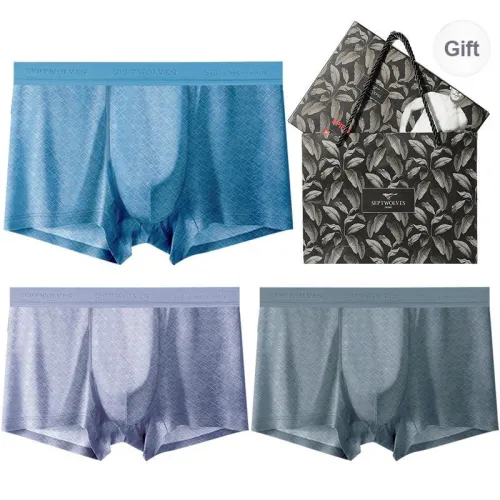SEPTWOLVES Underwear Gift Box Men's 3 Pack+Shopping Bag